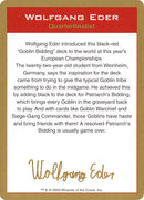 Wolfgang Eder Bio [World Championship Decks 2003]