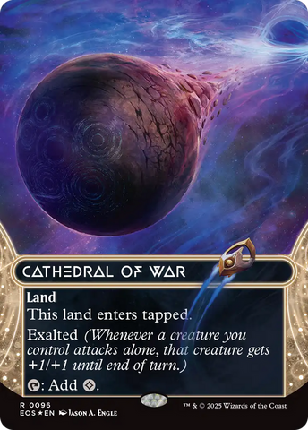 Cathedral of War (0096) (Borderless) (Galaxy Foil) [Edge of Eternities: Stellar Sights]