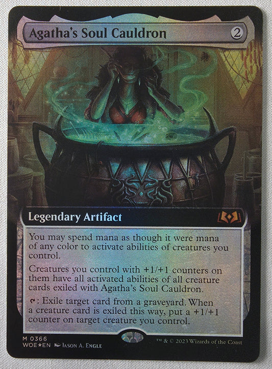 Agatha's Soul Cauldron (Extended Foil) - Wilds of Eldraine - Scan 01