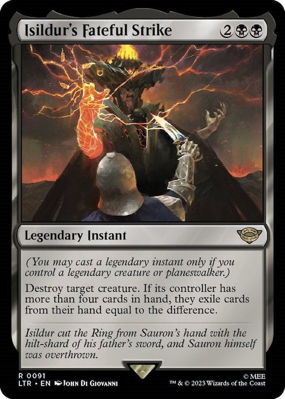 Isildur's Fateful Strike
