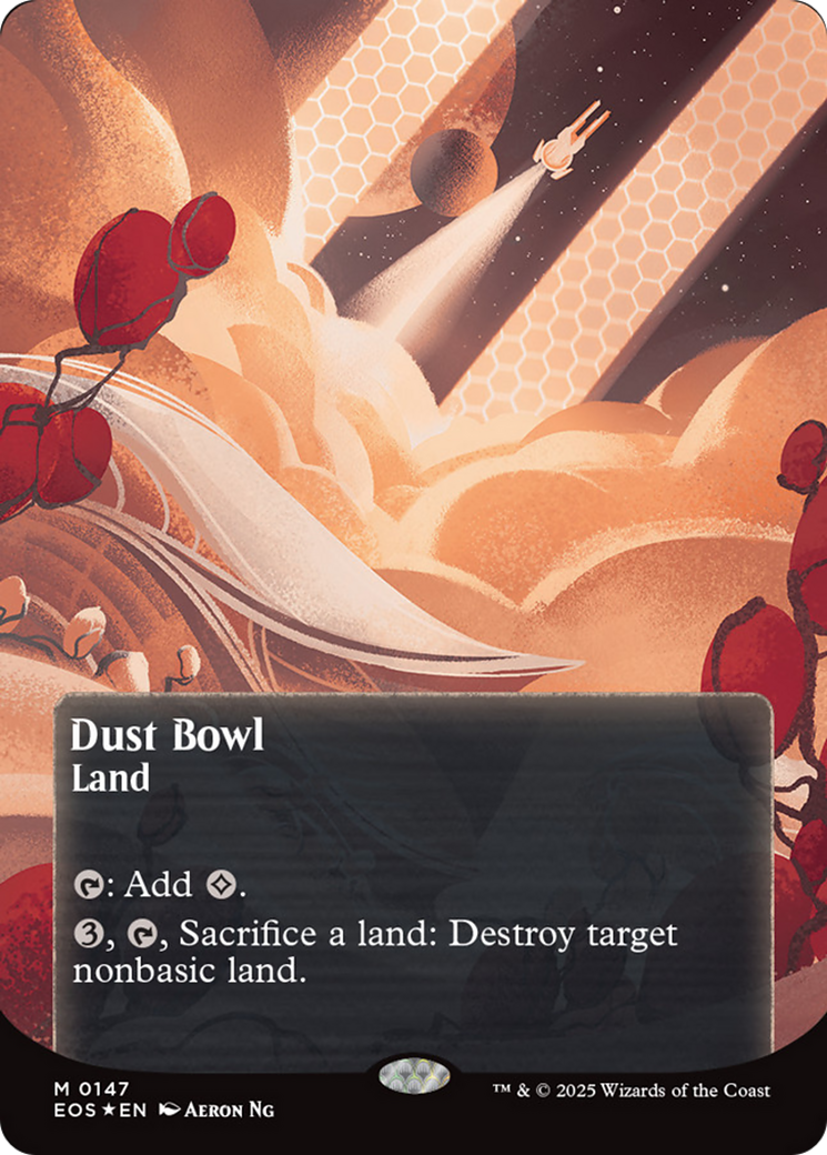 Dust Bowl (0057) (Borderless) (Galaxy Foil) [Edge of Eternities: Stellar Sights]