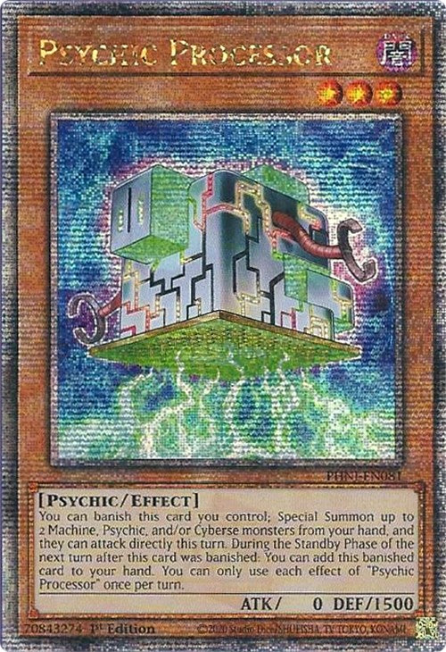 Psychic Processor [PHNI-EN081] Quarter Century Secret Rare