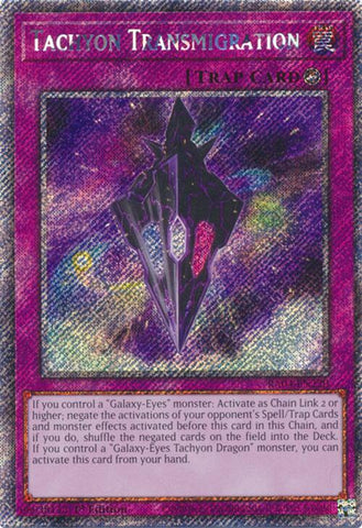 Tachyon Transmigration [RA04-EN220] Platinum Secret Rare