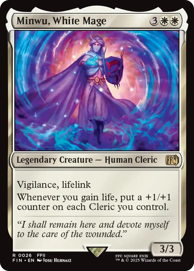 Minwu, White Mage