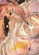 Nova Hellkite Art Card (40/54) (Gold-Stamped Signature) [Edge of Eternities Art Series]