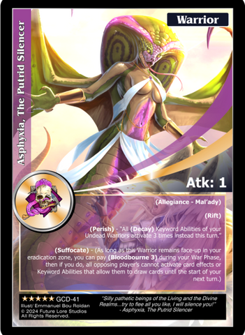 Asphyxia, The Putrid Silencer(GCD-41) [Guardians' Creed - 1st Edition]