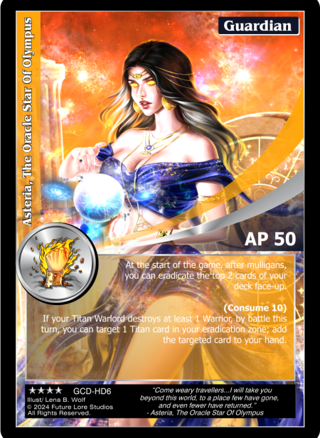 Asteria, The Oracle Star of Olympus (GCD-41) [Guardians' Creed - 2nd Edition]