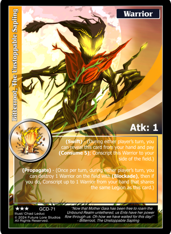 Bitterroot, The Unstoppable Sapling (GCD-71) [Guardians' Creed - 1st Edition]