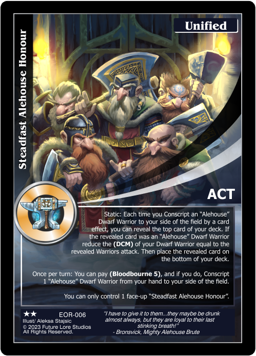 Steadfast Alehouse Honour (EOR-006) [Empires on the Rise - 1st Edition]