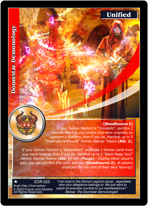 Doomstar Demonology (EOR-025) [Empires on the Rise - 1st Edition]