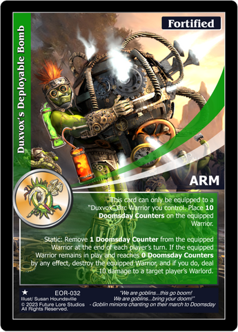 Duxvox's Deployable Bomb (EOR-032) [Empires on the Rise - 1st Edition]