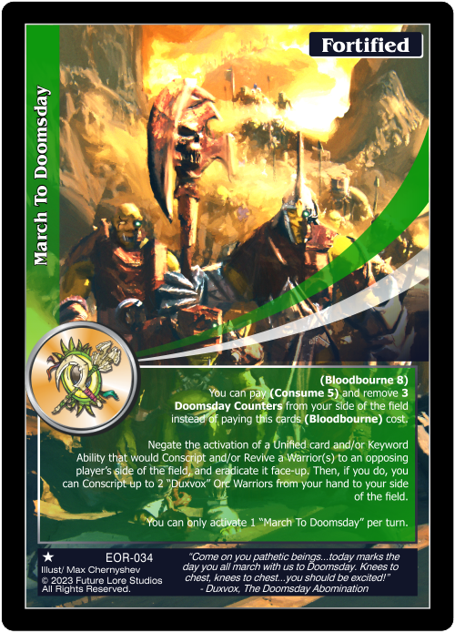 March To Doomsday (EOR-034) [Empires on the Rise - 1st Edition]