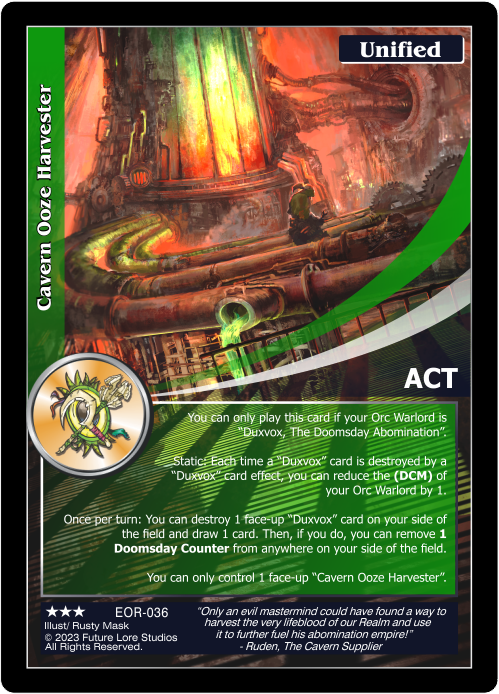 Cavern Ooze Harvester (EOR-036) [Empires on the Rise - 1st Edition]