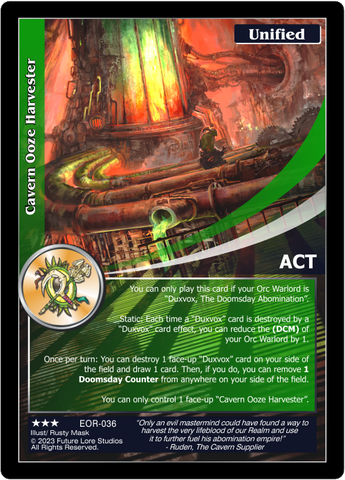 Cavern Ooze Harvester (EOR-036) [Empires on the Rise - 1st Edition]