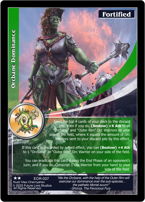 Orcbane Dominance (EOR-037) [Empires on the Rise - 1st Edition]