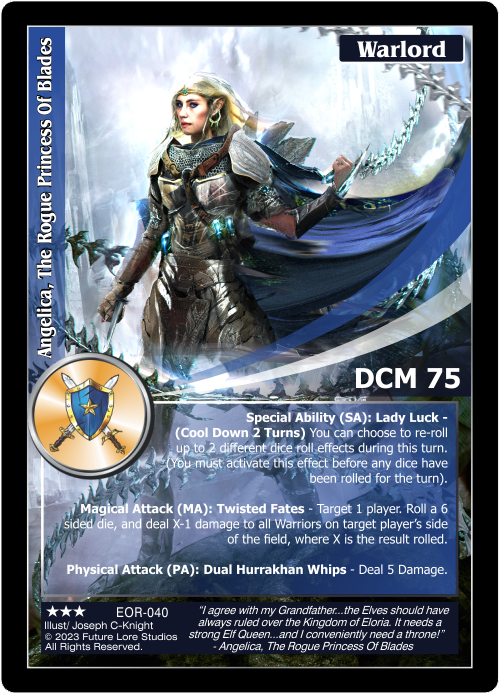 Angelica, The Rogue Princess Of Blades (EOR-040) [Empires on the Rise - 1st Edition]