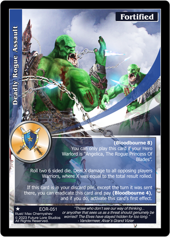 Deadly Rogue Assault (EOR-051) [Empires on the Rise - 1st Edition]