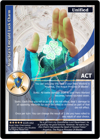 Angelica's Emerald Luck Charm (EOR-052) [Empires on the Rise - 1st Edition]