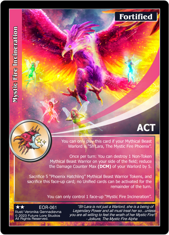 Mystic Fire Incineration (EOR-061) [Empires on the Rise - 1st Edition]