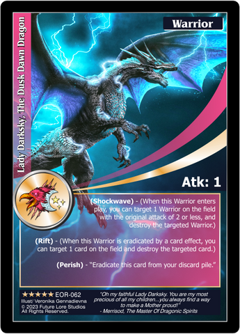 Lady Darksky, The Dusk Dawn Dragon (EOR-062) [Empires on the Rise - 1st Edition]