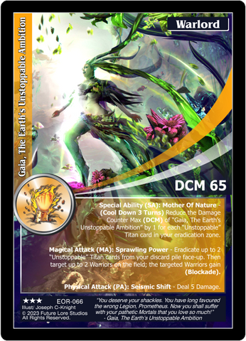 Gaia, The Earth's Unstoppable Ambition (EOR-066) [Empires on the Rise - 1st Edition]