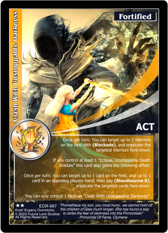 Clash With Unstoppable Darkness (EOR-067) [Empires on the Rise - 1st Edition]