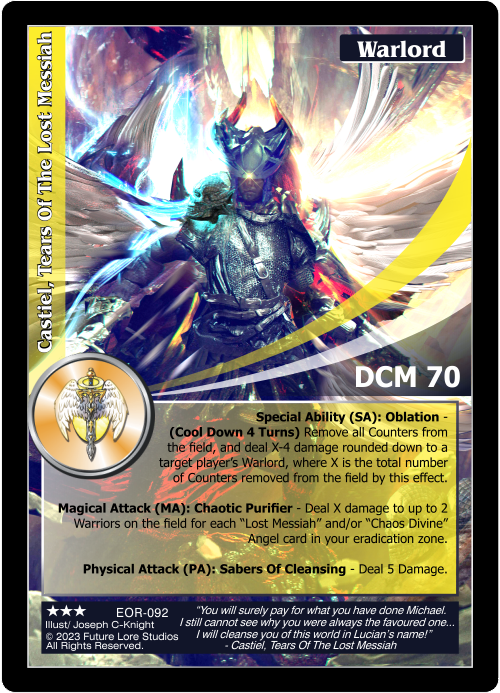 Castiel, Tears Of The Lost Messiah (EOR-092) [Empires on the Rise - 1st Edition]