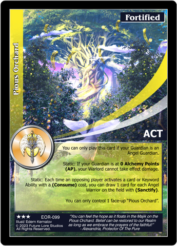 Pious Orchard (EOR-099) [Empires on the Rise - 1st Edition]