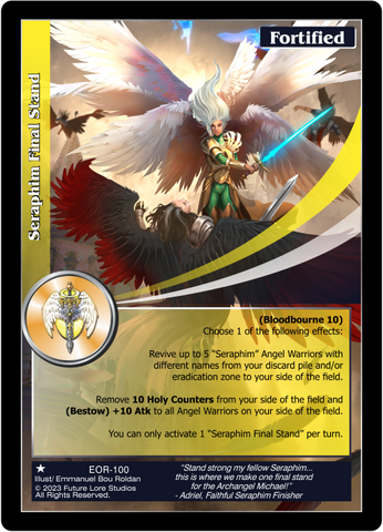 Seraphim Final Stand (EOR-100) [Empires on the Rise - 1st Edition]