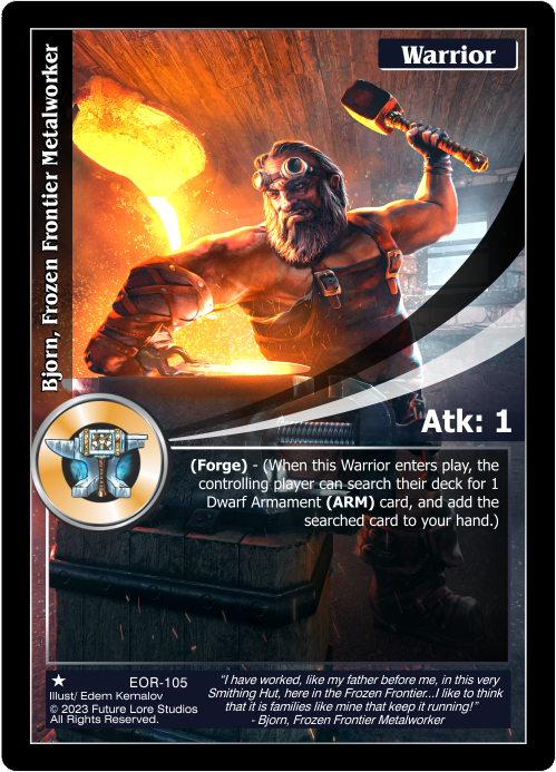 Bjorn, Frozen Frontier Metalworker (EOR-105) [Empires on the Rise - 1st Edition]