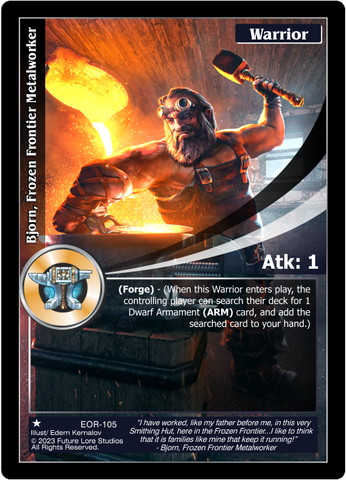 Bjorn, Frozen Frontier Metalworker (EOR-105) [Empires on the Rise - 1st Edition]