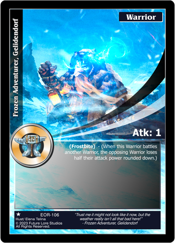 Frozen Adventurer, Gelidendorf (EOR-106) [Empires on the Rise - 1st Edition]