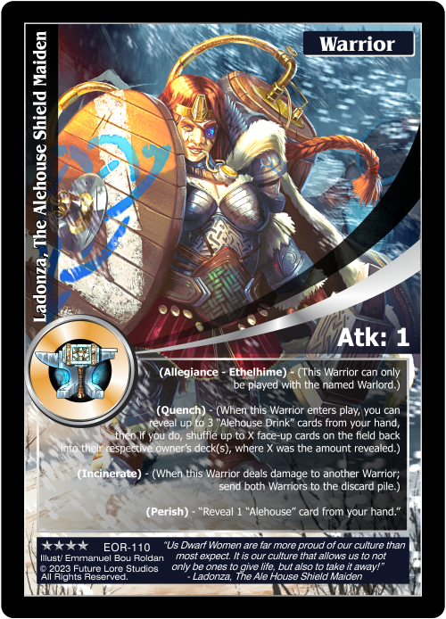 Ladonza, The Alehouse Shield Maiden (EOR-110) [Empires on the Rise - 1st Edition]