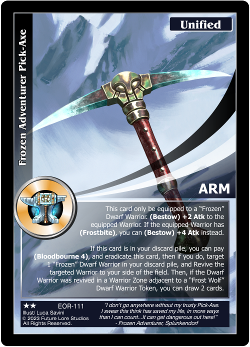 Frozen Adventurer Pick-Axe (EOR-111) [Empires on the Rise - 1st Edition]