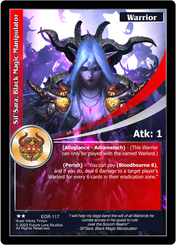 Sif'Sara, Black Magic Manipulator (EOR-117) [Empires on the Rise - 1st Edition]