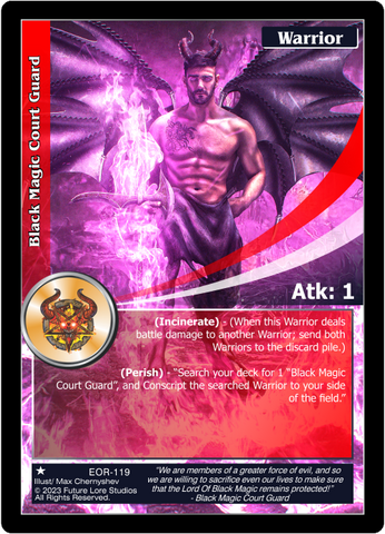 Black Magic Court Guard (EOR-119) [Empires on the Rise - 1st Edition]