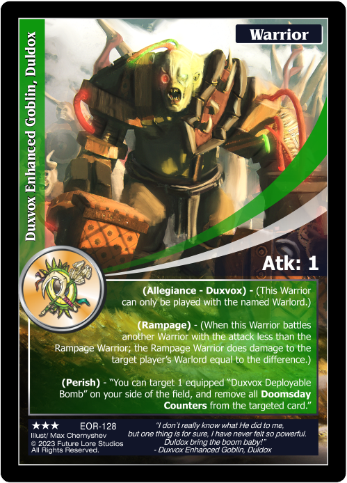 Duxvox Enhanced Goblin, Duldox (EOR-128) [Empires on the Rise - 1st Edition]