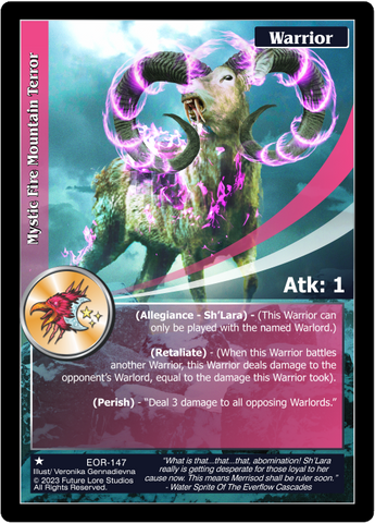 Mystic Fire Mountain Terror (EOR-147) [Empires on the Rise - 1st Edition]