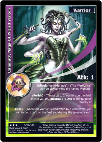 Calamity, Naga Of Putrid Venom (EOR-165) [Empires on the Rise - 1st Edition]