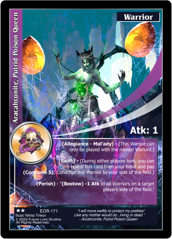 Aracahconite, Putrid Poison Queen (EOR-171) [Empires on the Rise - 1st Edition]