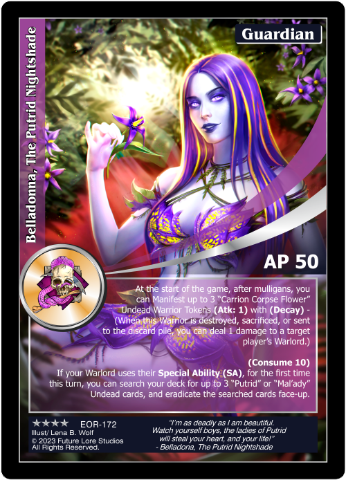 Belladonna, The Putrid Nightshade (EOR-172) [Empires on the Rise - 1st Edition]