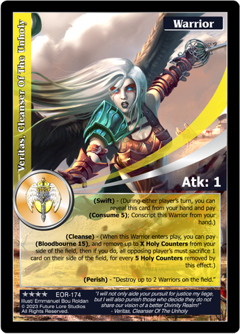 Veritas, Cleanser Of The Unholy (EOR-174) [Empires on the Rise - 1st Edition]
