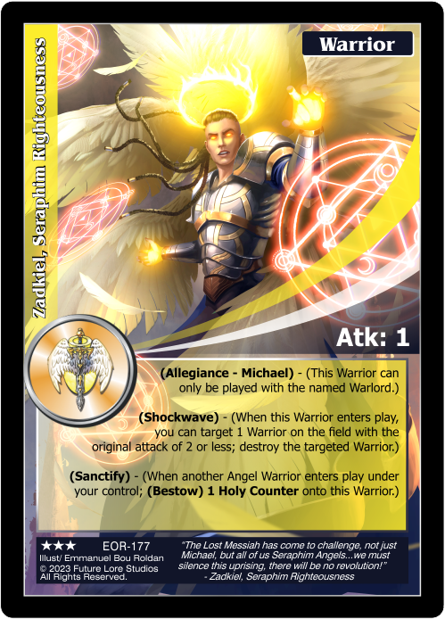 Zadkiel, Seraphim Righteousness (EOR-177) [Empires on the Rise - 1st Edition]