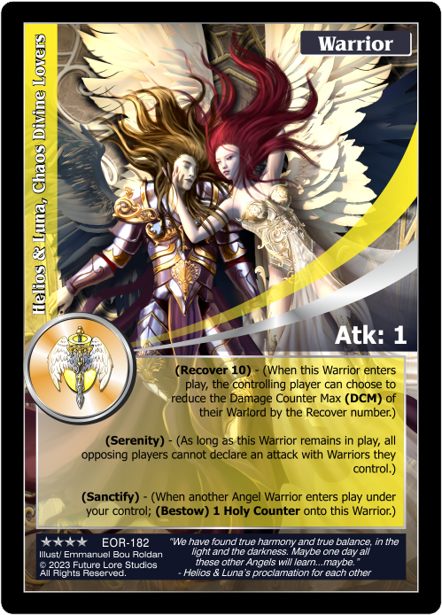 Helios & Luna, Chaos Divine Lovers (EOR-182) [Empires on the Rise - 1st Edition]