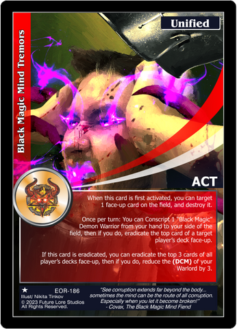 Black Magic Mind Tremors (EOR-186) [Empires on the Rise - 1st Edition]