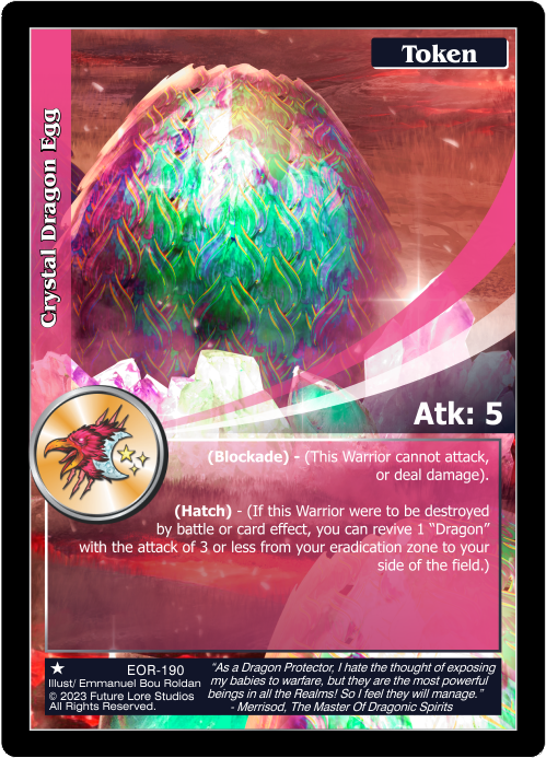 Crystal Dragon Egg (EOR-190) [Empires on the Rise - 1st Edition]