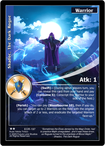 Shadoc, The Dark Rogue (EOR-197) [Empires on the Rise - 1st Edition]