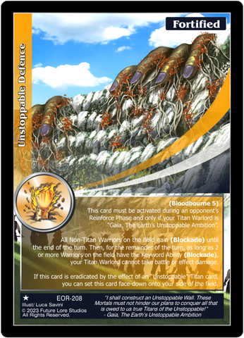 Unstoppable Defence (EOR-208) [Empires on the Rise - 1st Edition]