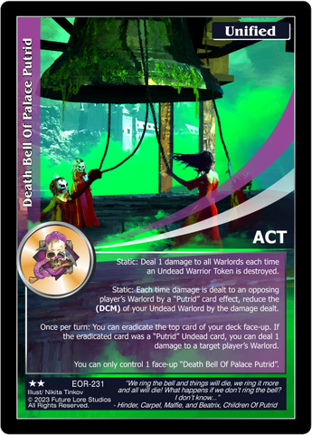 Death Bell Of Palace Putrid (EOR-231) [Empires on the Rise - 1st Edition]