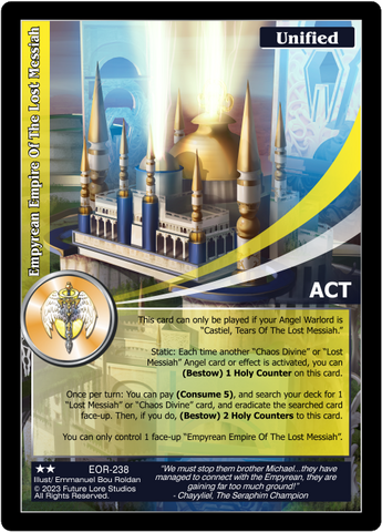 Empyrean Empire Of The Lost Messiah (EOR-238) [Empires on the Rise - 1st Edition]